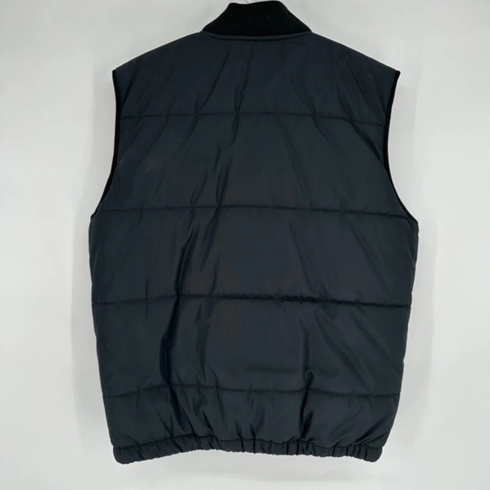 True Religion Mens Puffer Vest Onyx Black Horseshoe Logo 105320 Size‎ L NWT $179